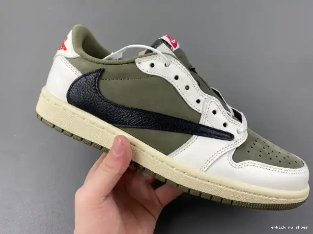 Cheap MEDIUM 1 TRAVIS JORDAN OLIVE LOW DM7866-200 X AIR SCOTT OG 0505